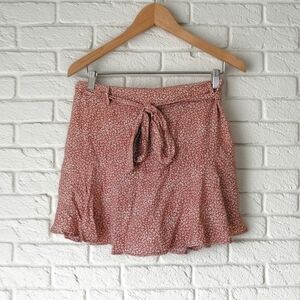 URBAN Romantics Pink Floral Mini Skirt Size M